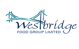 Blue Westbridge food group limited logo on white background