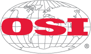 Red OSI Logo with world map in the background