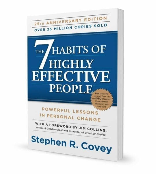 Book cover for The 7 Habits of Highly Effective People by Stephen R. Covey