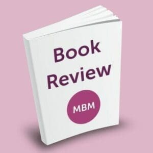 Plain white book with the title 'Book Review' and the MBM logo