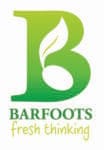 light green Barfoots Logo on white background