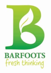 light green Barfoots Logo on white background