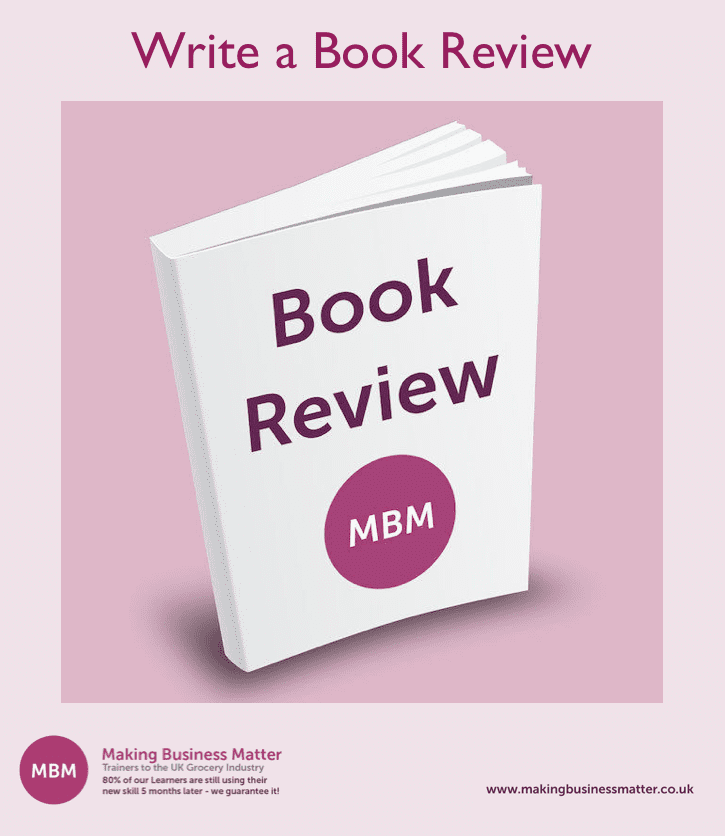 Front cover of a Book Review MBM book with Write For Us at the top