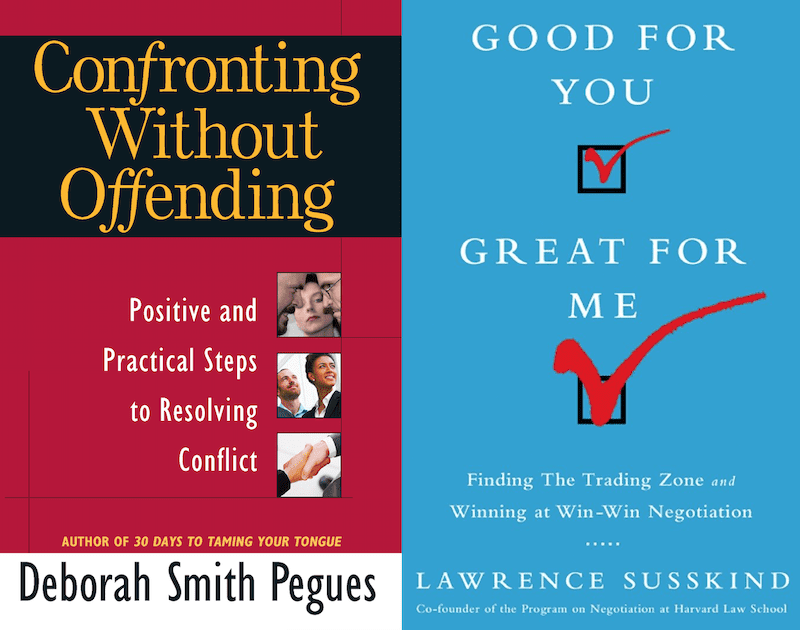 Two Conflict Resolution Skills Books next to each other
