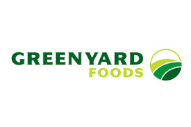 Green yard foods logo on white background