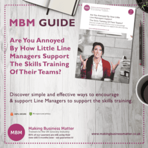 MBM Guide ad banner for lack of training skills from line managers