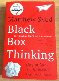 Black Box Thinking front cover Red book cover of Black Box Thinking by Matthew Syed