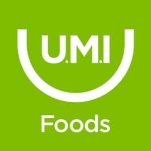 Umi Foods Logo on green background