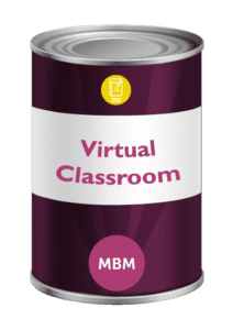Virtual classroom can tin for MBB training courses