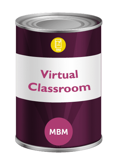 Virtual classroom can tin for MBB training courses