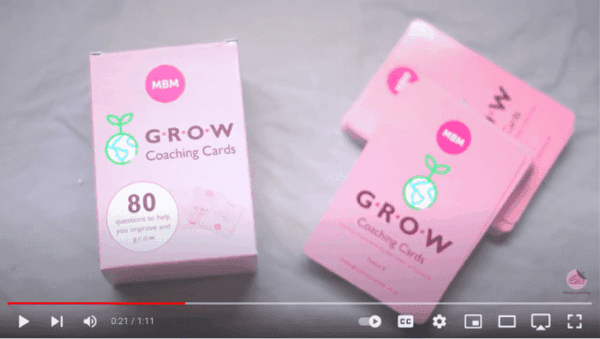 Screenshot from MBM YouTube video on GROW coaching cards