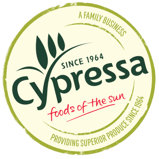 Cypressa foods of the sun logo on white background