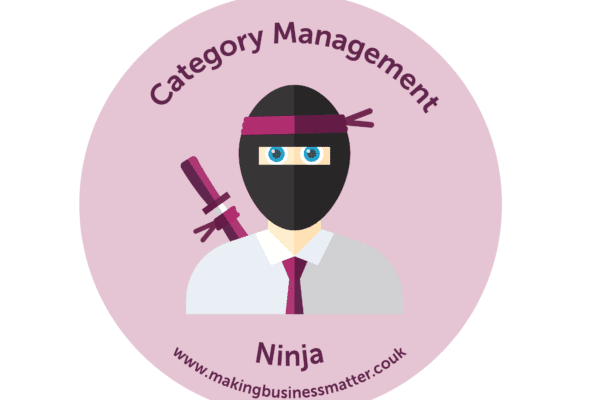 Category Management below cartoon ninja wearing a tie from MBM