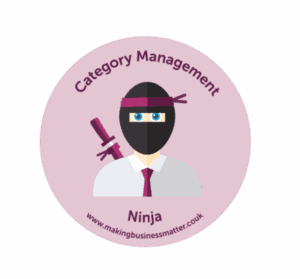 Category Management below cartoon ninja wearing a tie from MBM