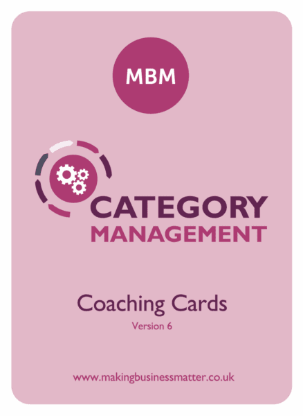 Front of category management coaching card