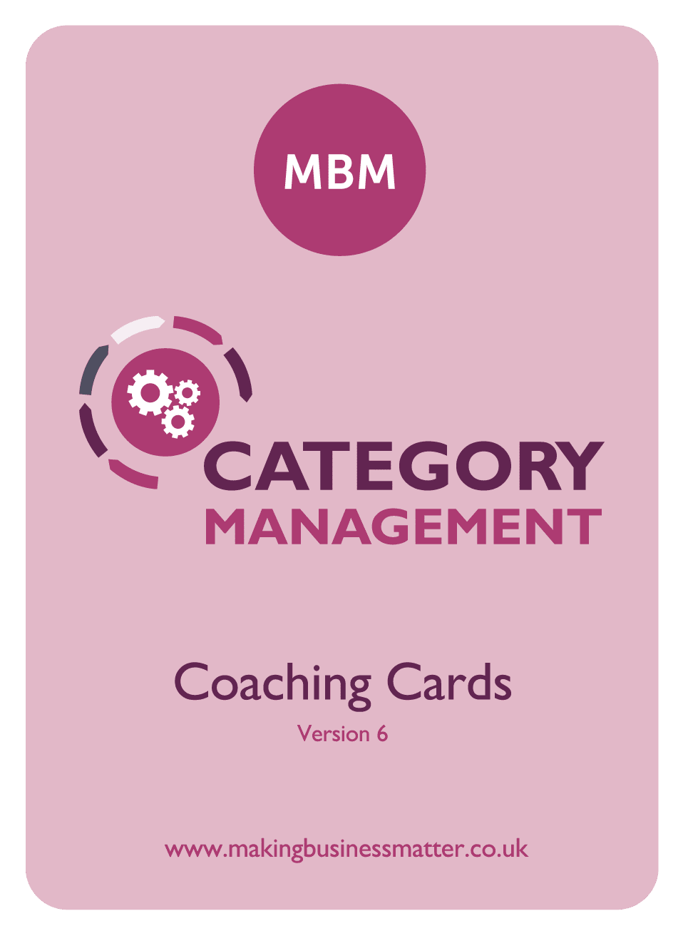 Front of category management coaching card