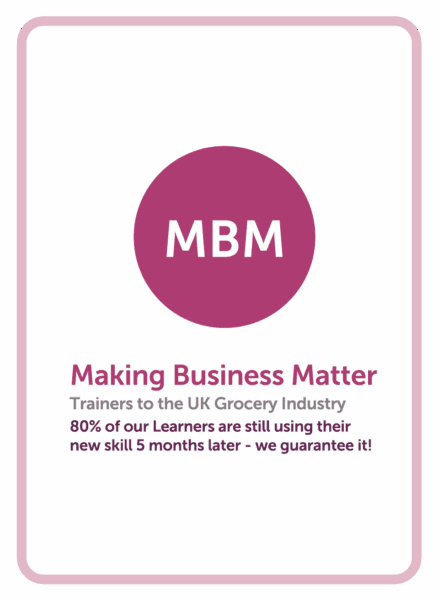 Category management coaching card titled MBM