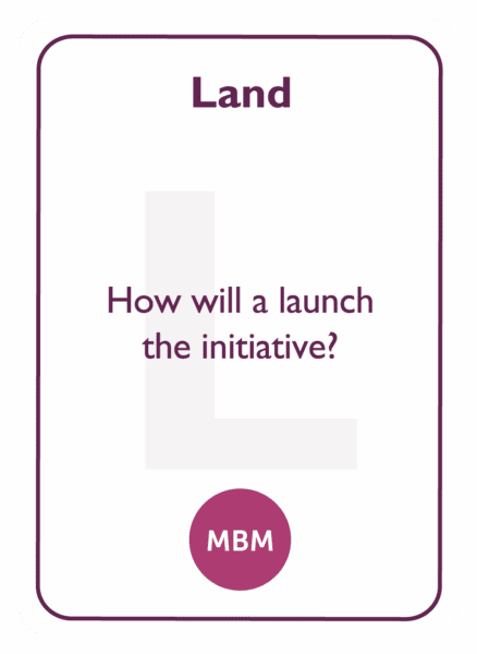 Negotiation coaching card titled Land