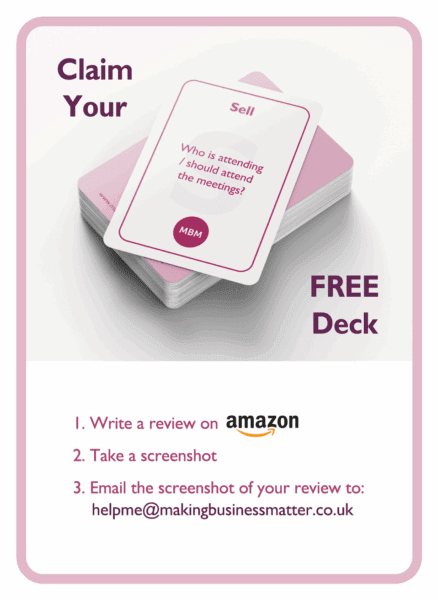 Negotiation coaching card titled Free Deck