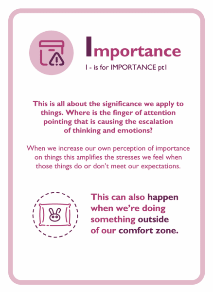 Coaching card titled Importance