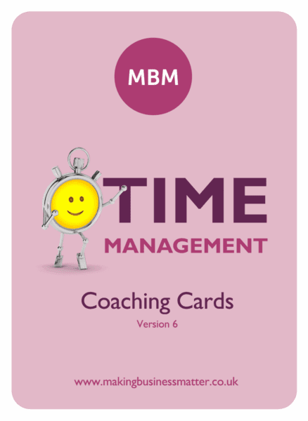 Front of Time Management coaching card