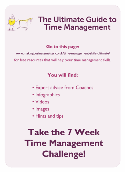 Coaching card titled The Ultimate Guide to Time Management