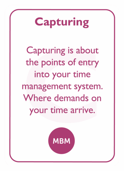 Coaching card titled Capturing