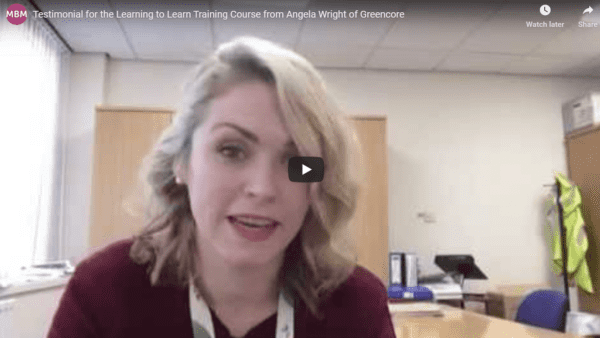 Links to YouTube video with MBM Testimonial from Angela Wright
