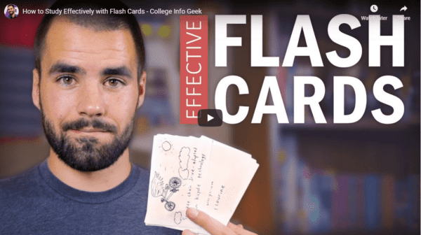 Links to YouTube content explaining How to Study Effectively with Flash Cards