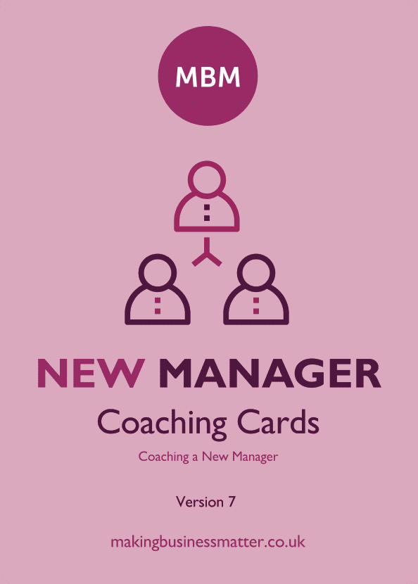 Front of New Manager coaching card