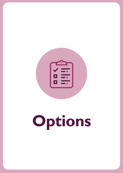 New Manager coaching card titled Options