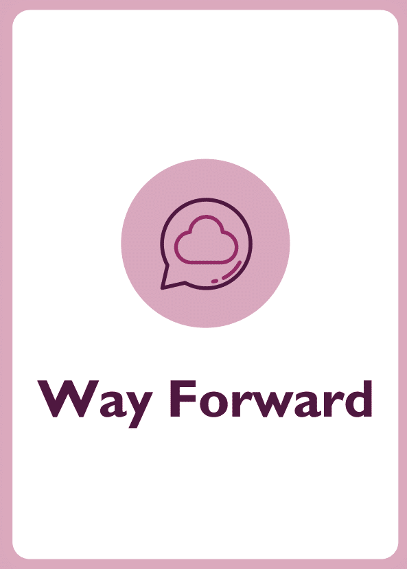 New Manager coaching card titled Way Forward