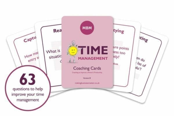 Time Management training Cards from MBM Ad banner
