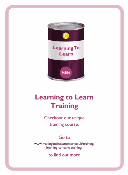 Learning to Learn coaching card titled Learning to Learn