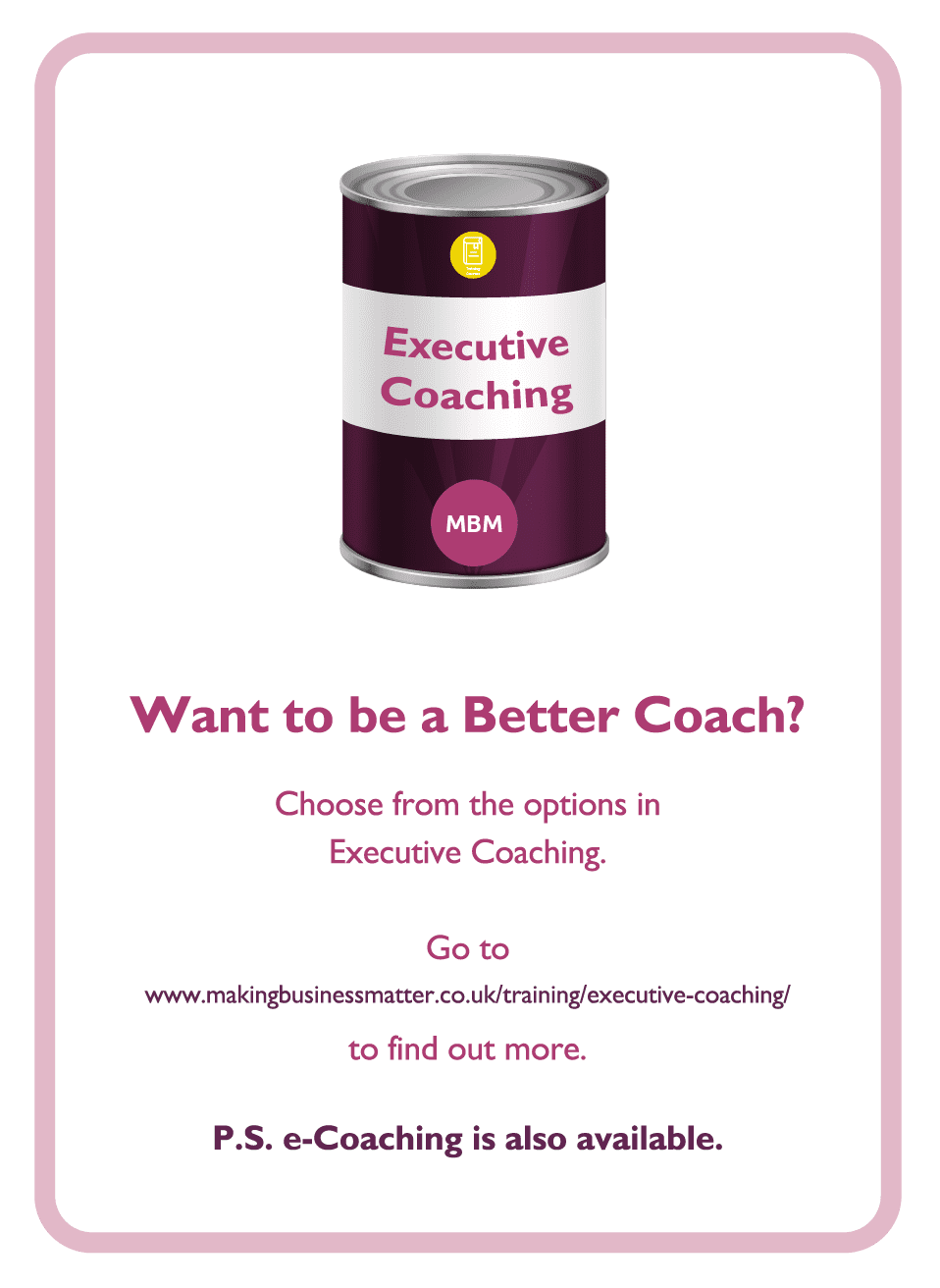 Learning to Learn coaching card titled Better Coach