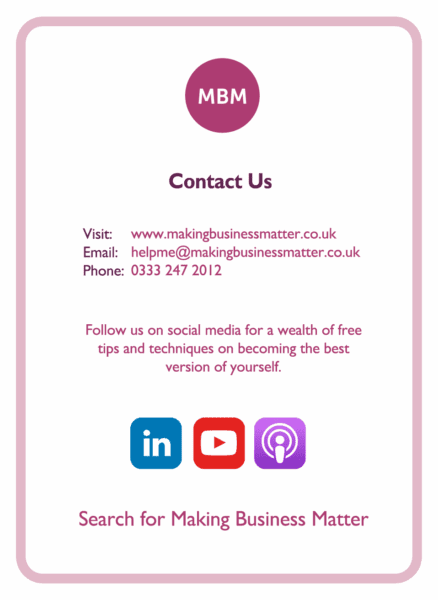 Coaching card titled Contact Us