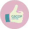 thumbs up graphic with gscop aware logo