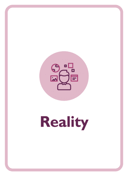 Caroline coaching card titled Reality