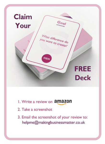 GROW coaching card titled Claim Your Free Deck