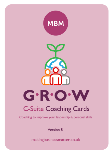 Front of C-suite coaching card