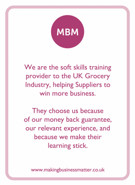 C-suite coaching card titled MBM