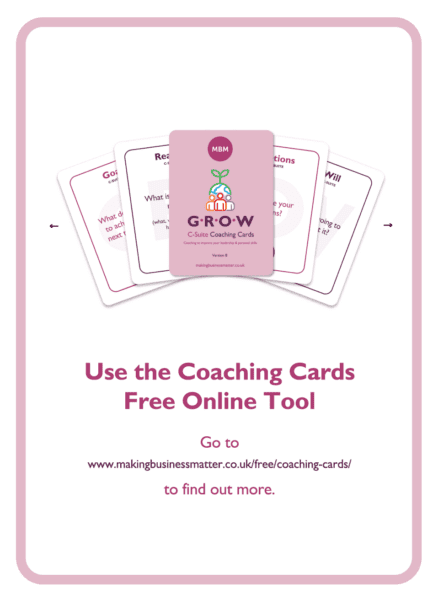 C-suite coaching card titled Free Online Tool