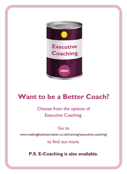 C-suite coaching card titled Better Coach