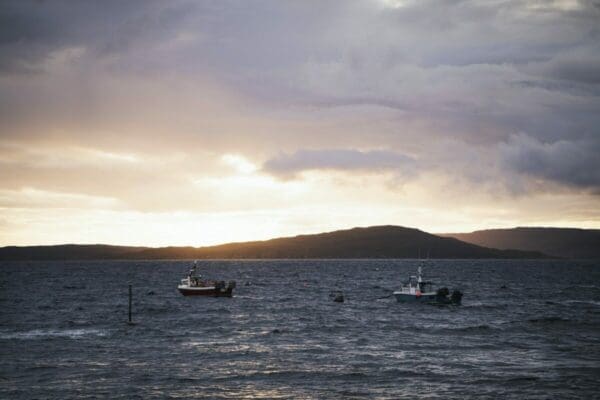 Boats in the sea