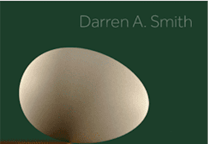 An egg on a green background with the words Darren A. Smith