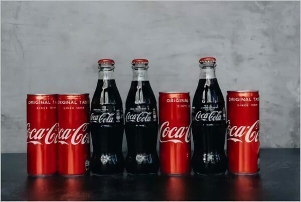 Coca Cola cans and bottles from a promotion