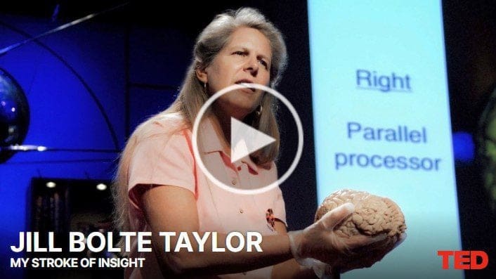 Links to video on Jill Taylor Ted Talks My Stroke of Insight