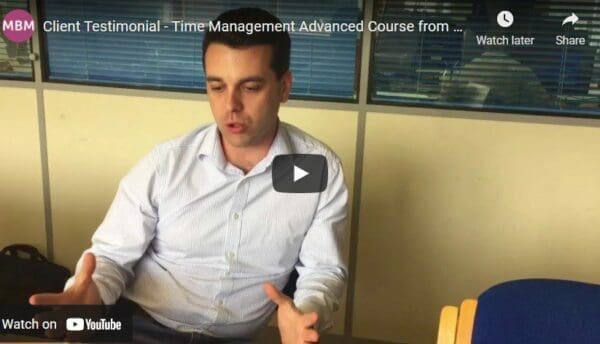 Links to YouTube video with MBM client testimonial from Rob Fox of MMUK