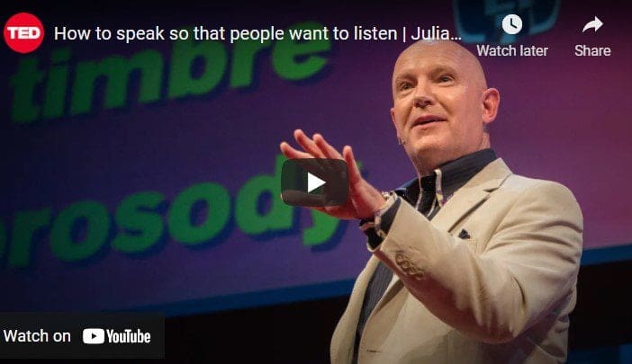Links to video about Julian Treasure Ted Talks How to speak so that People want to Listen