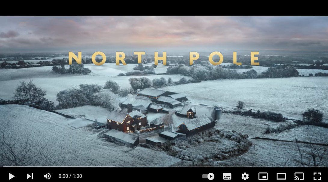 Links to YouTube video about Morrisons Christmas Advert 2021